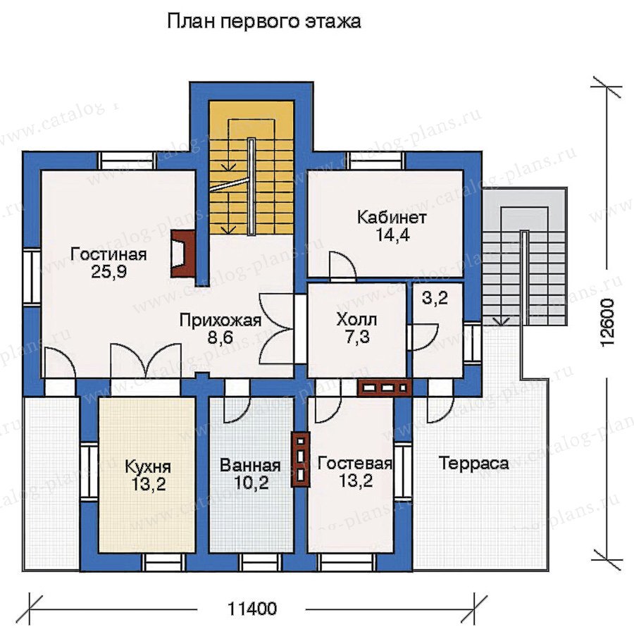 План 2-этажа проекта 10-21