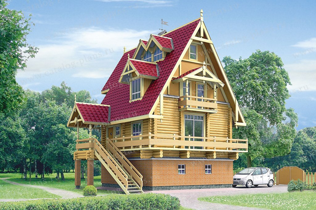 Проект дома в купеческом стиле №10-40