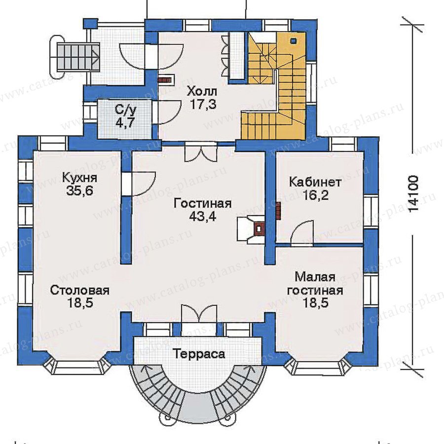 План 2-этажа проекта 51-16