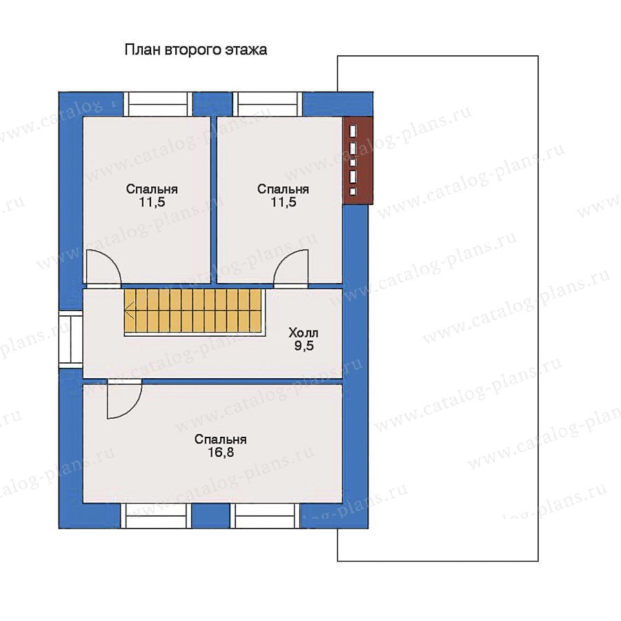 План 2-этажа проекта 51-03