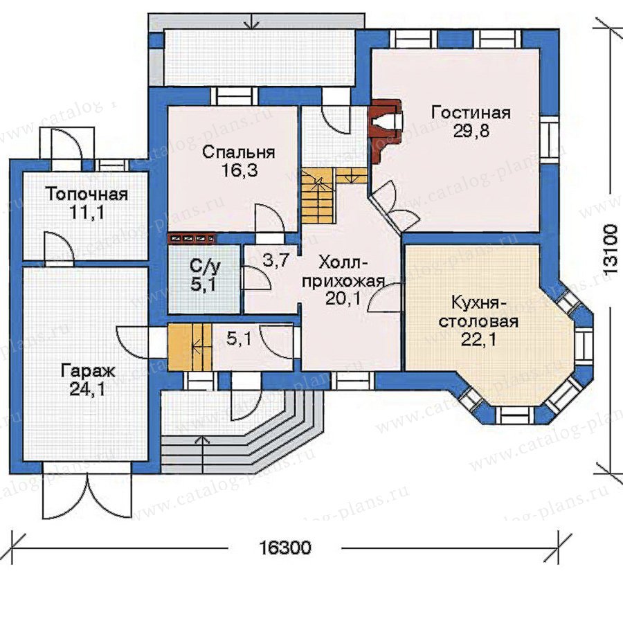 План 2-этажа проекта 52-21