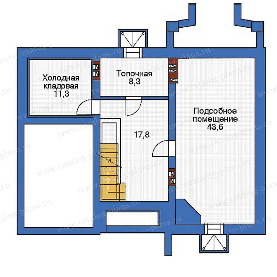 План 1-этажа проекта 53-73