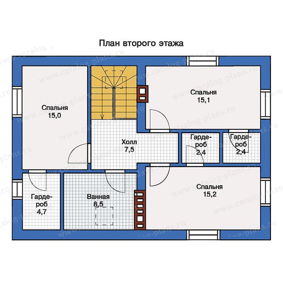 План 2-этажа проекта 57-13