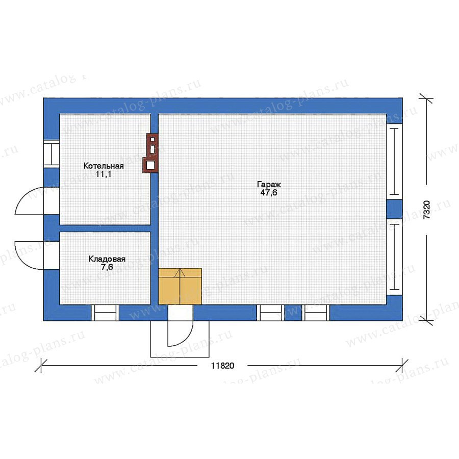 План 1-этажа проекта 90-09