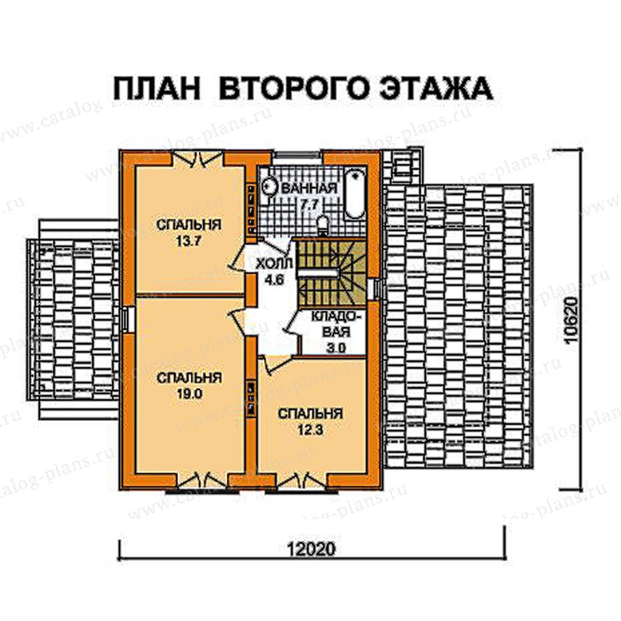 План 2-этажа проекта 59-46