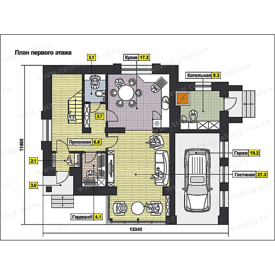 План 1-этажа проекта 59-65