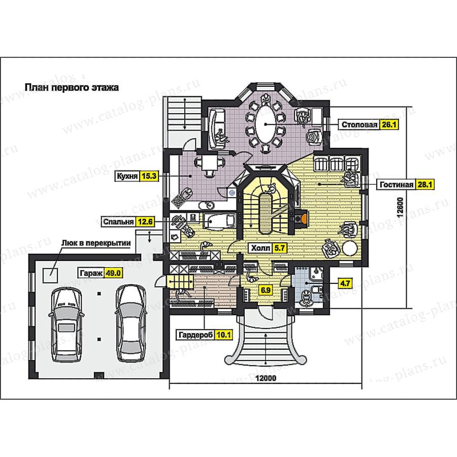 План 2-этажа проекта 59-78