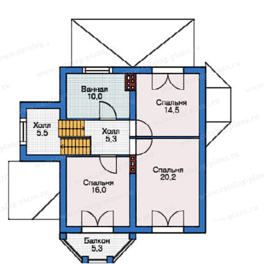 План 3-этажа проекта 37-68