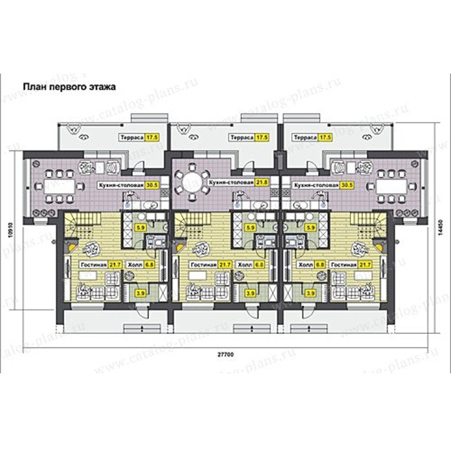 План 1-этажа проекта 60-62