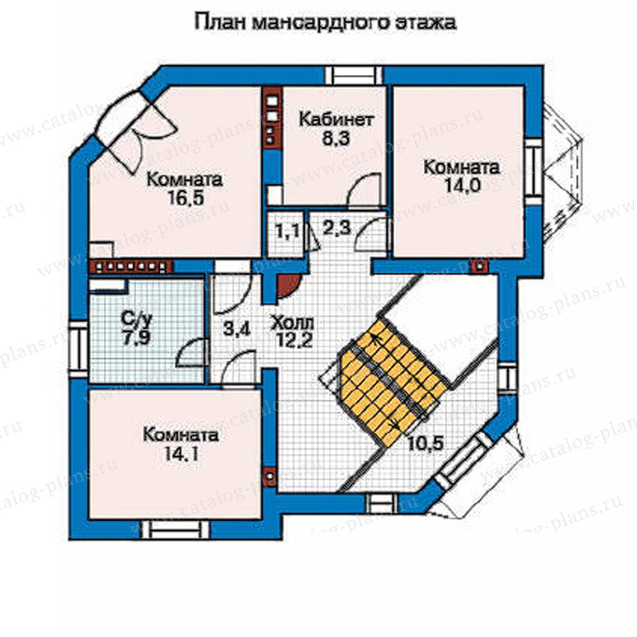 План 3-этажа проекта 35-86