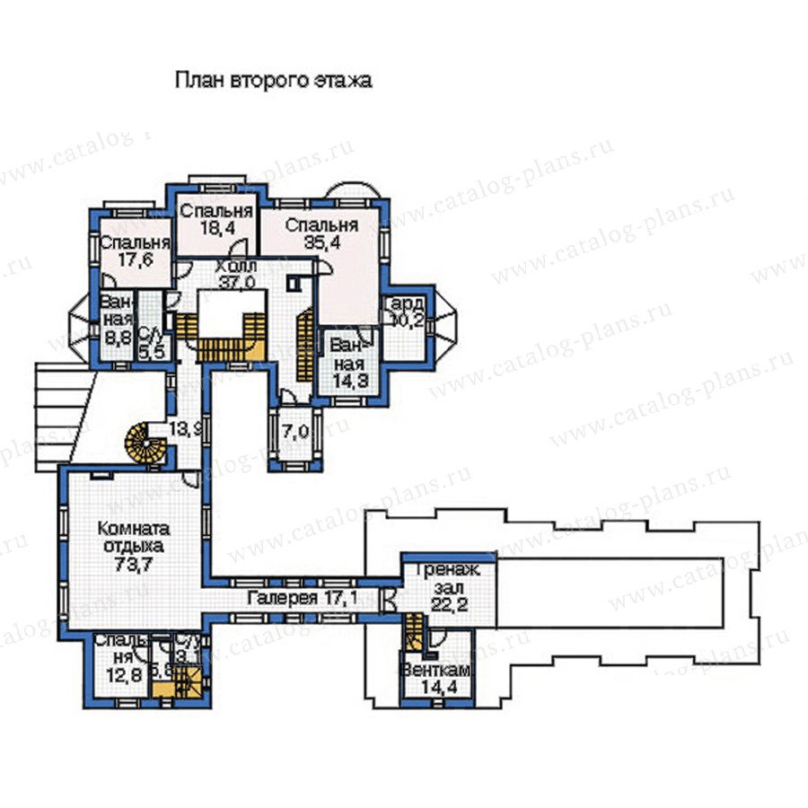 План 3-этажа проекта 35-79
