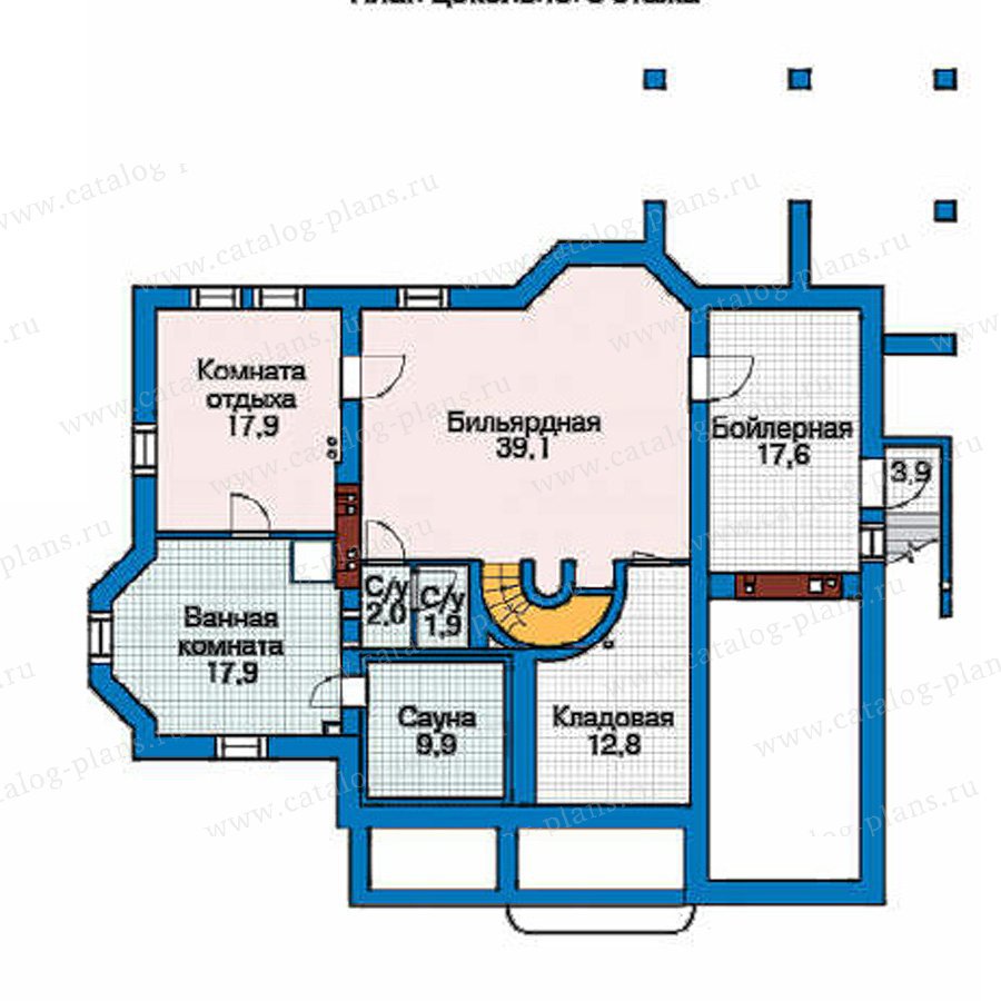 План 1-этажа проекта 35-89