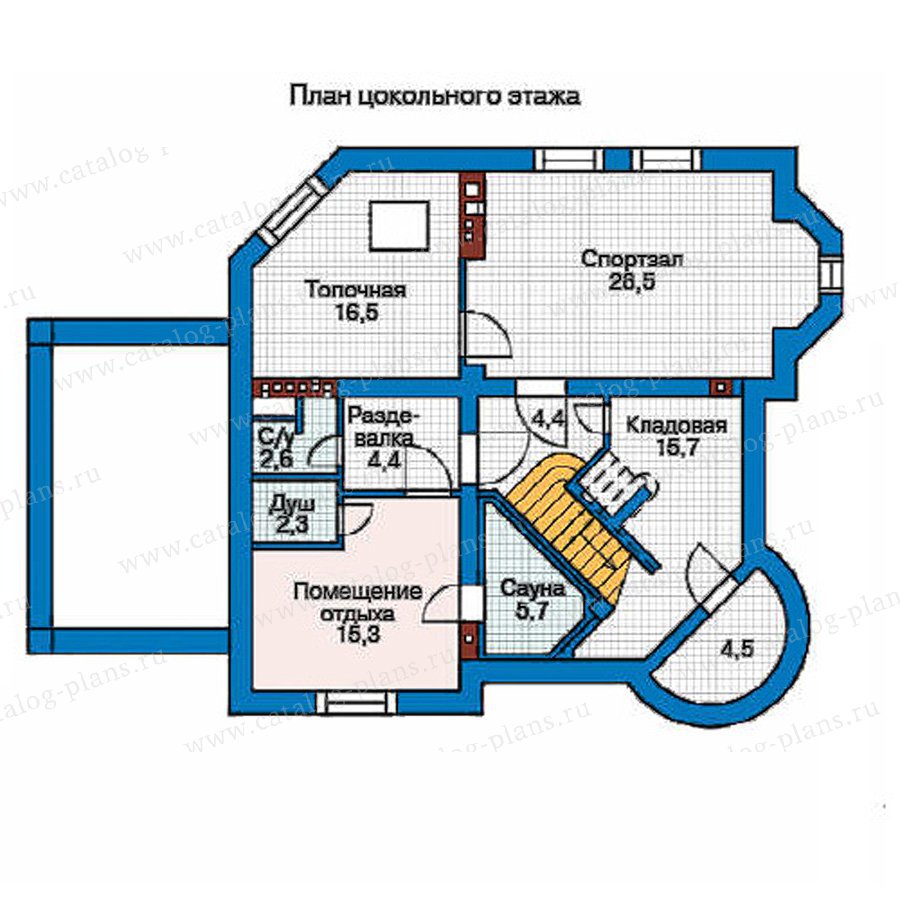План 1-этажа проекта 35-86