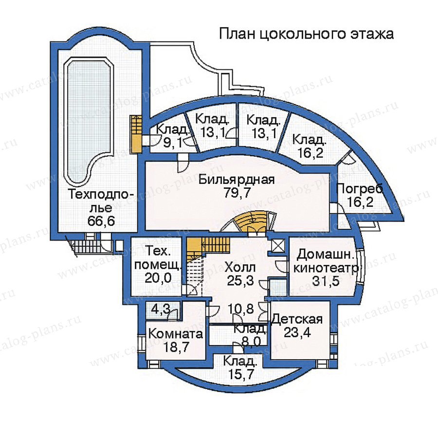 План 1-этажа проекта 35-33