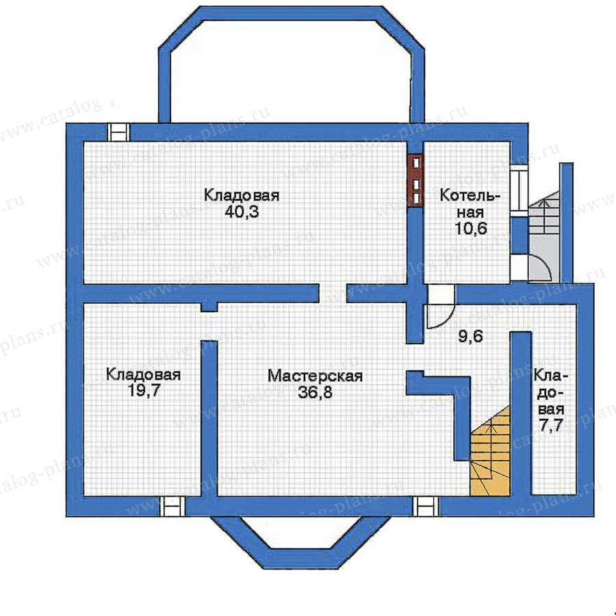 План 1-этажа проекта 34-86