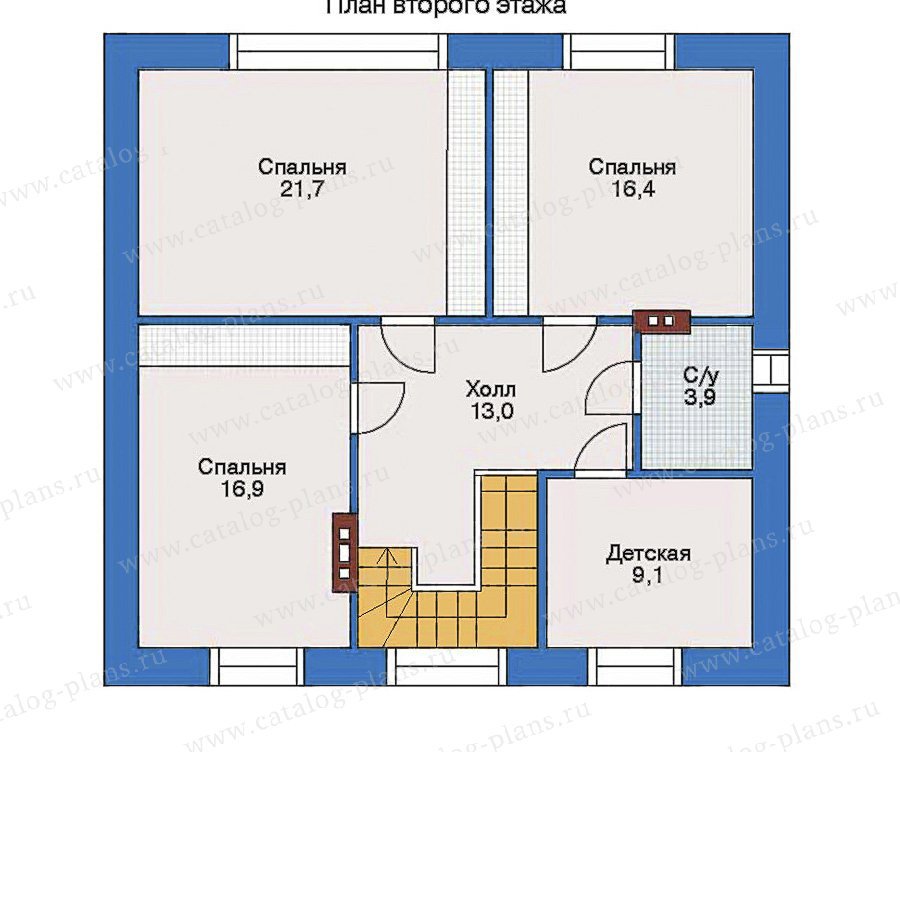 План 2-этажа проекта 34-93