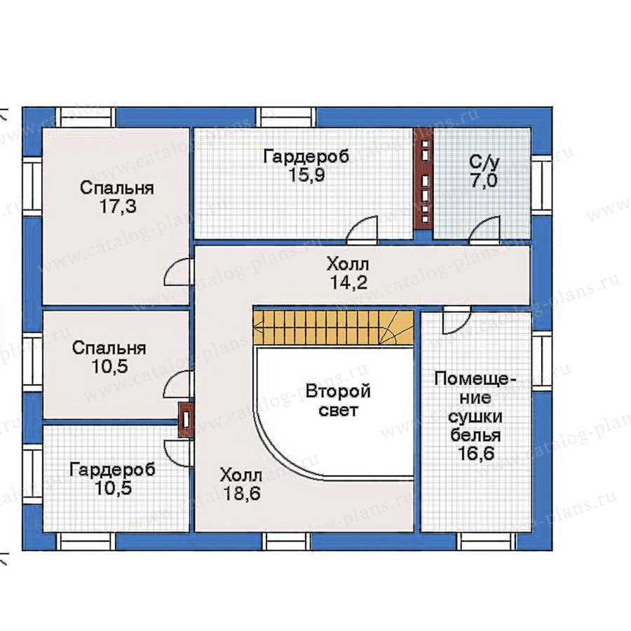 План 3-этажа проекта 34-86