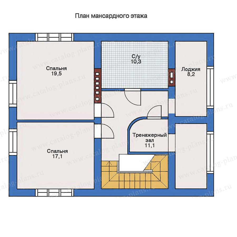 План 2-этажа проекта 34-92