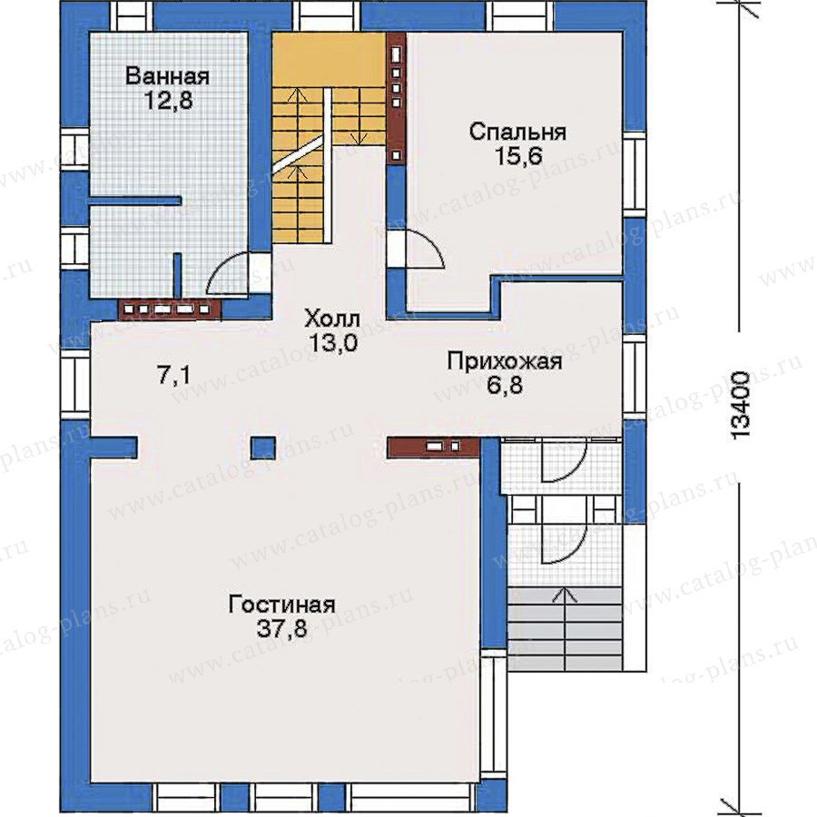 План 2-этажа проекта 34-85