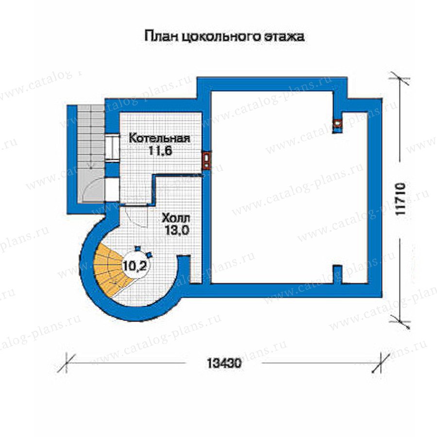 План 1-этажа проекта 34-56