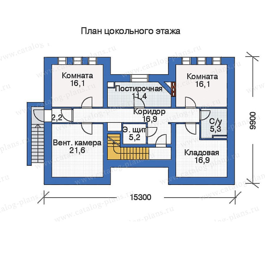 План 1-этажа проекта 33-68