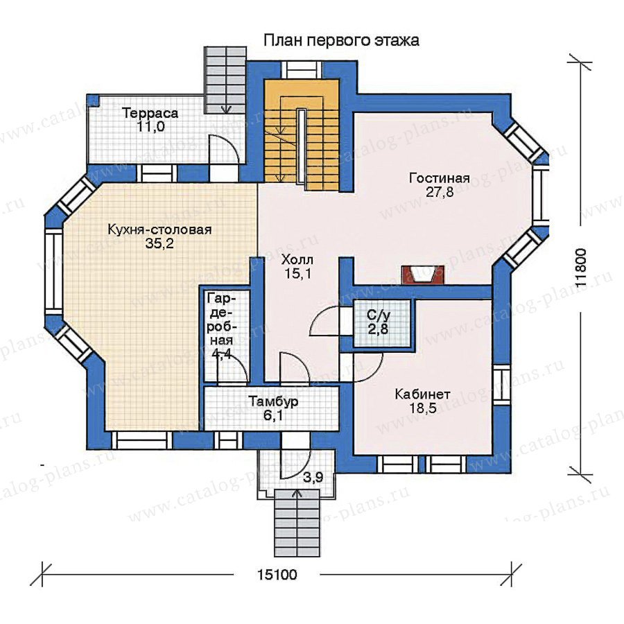 План 2-этажа проекта 33-91