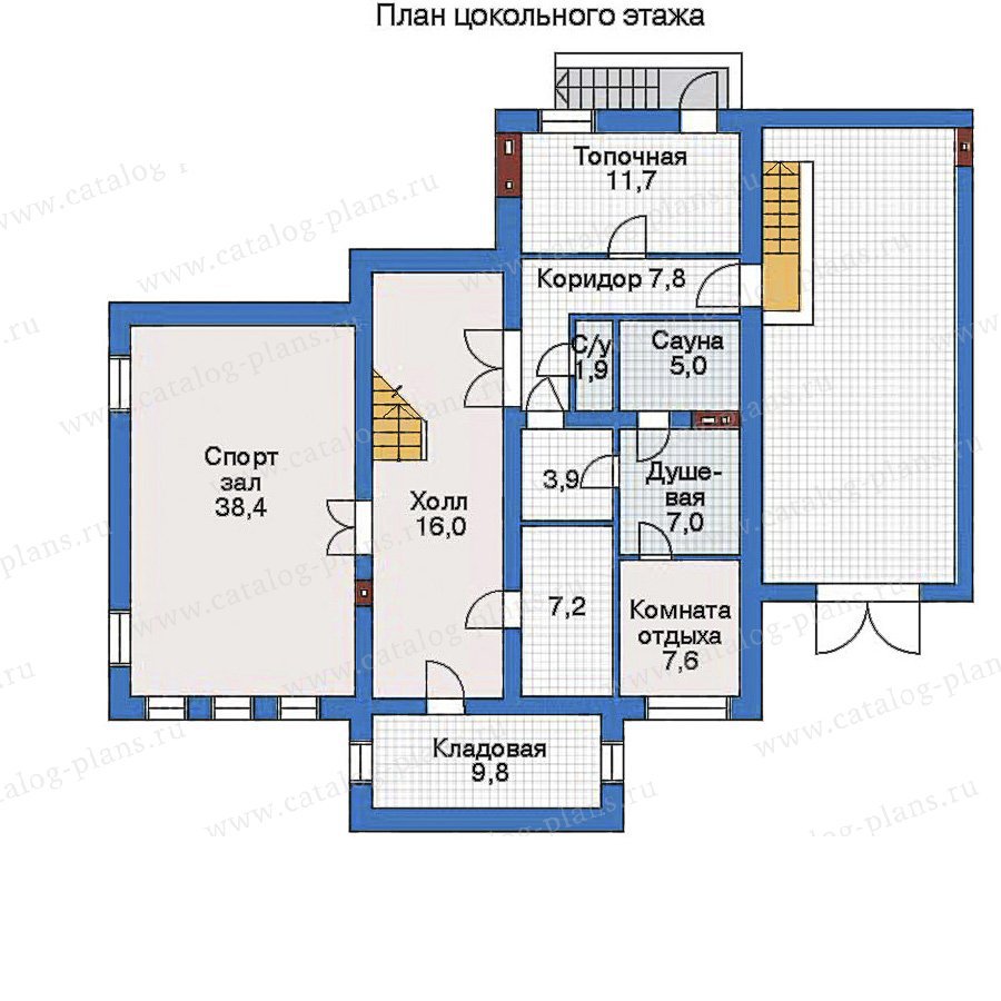 План 1-этажа проекта 33-53