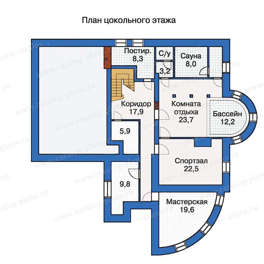 План 1-этажа проекта 30-53
