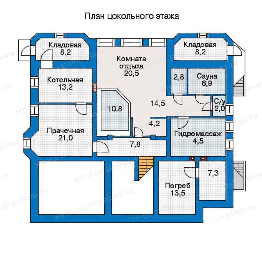 План 1-этажа проекта 30-88