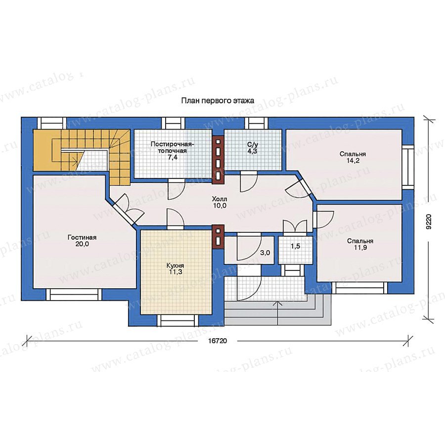 План 1-этажа проекта 31-86