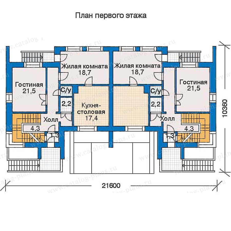 План 2-этажа проекта 30-97