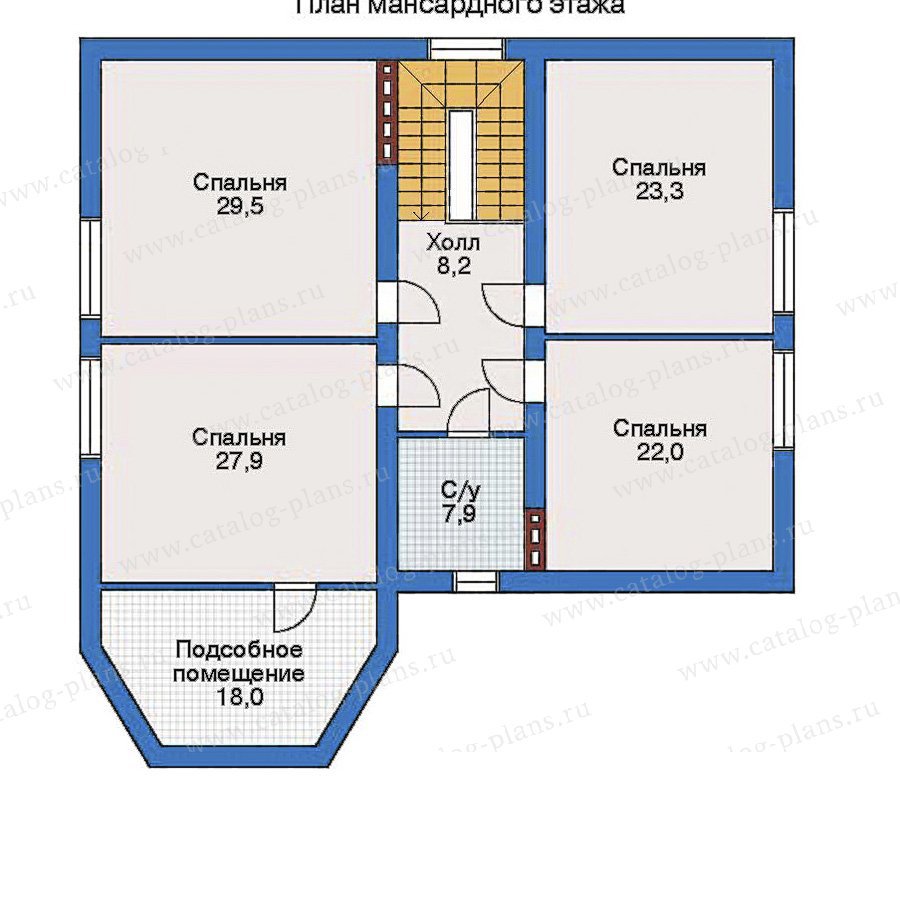 План 3-этажа проекта 31-71