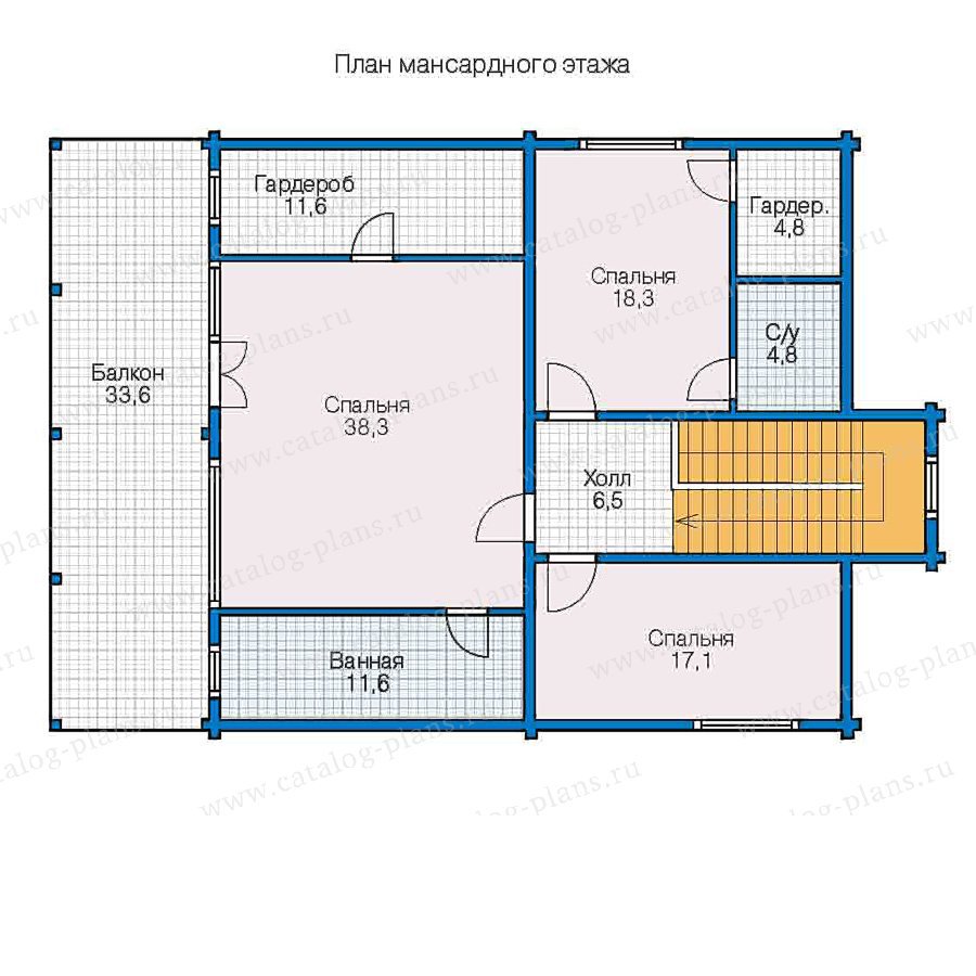План 2-этажа проекта 13-05