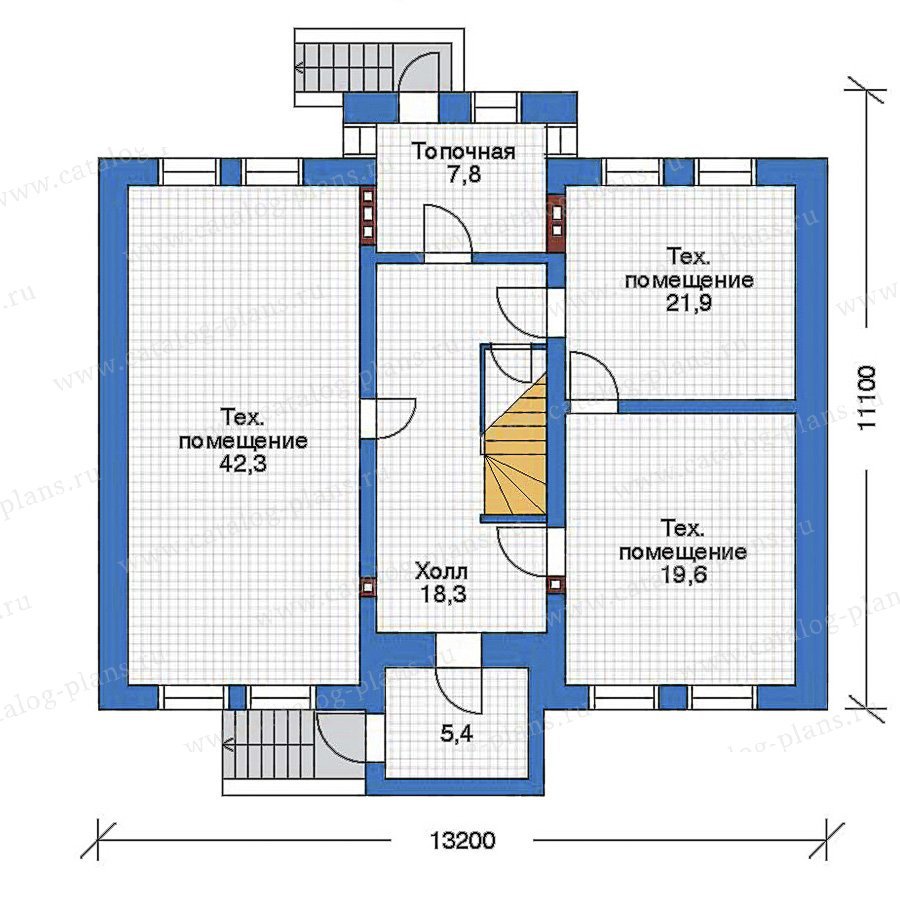 План 1-этажа проекта 32-36
