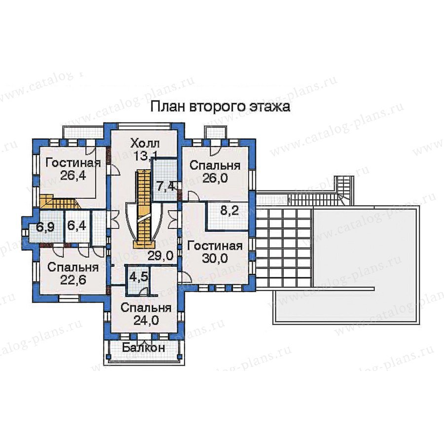 План 3-этажа проекта 32-46