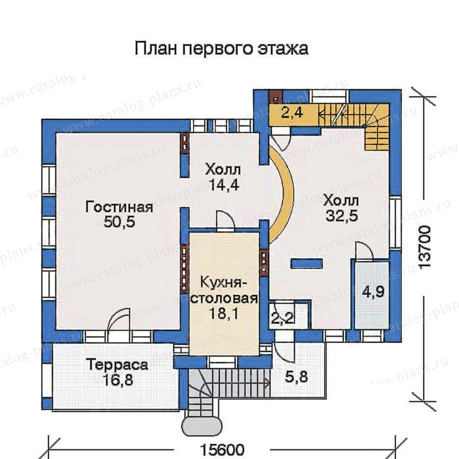 План 2-этажа проекта 32-81