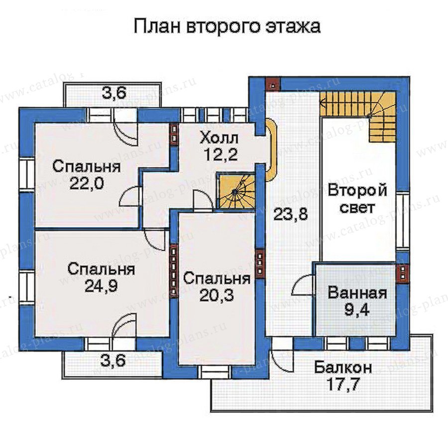 План 3-этажа проекта 32-81