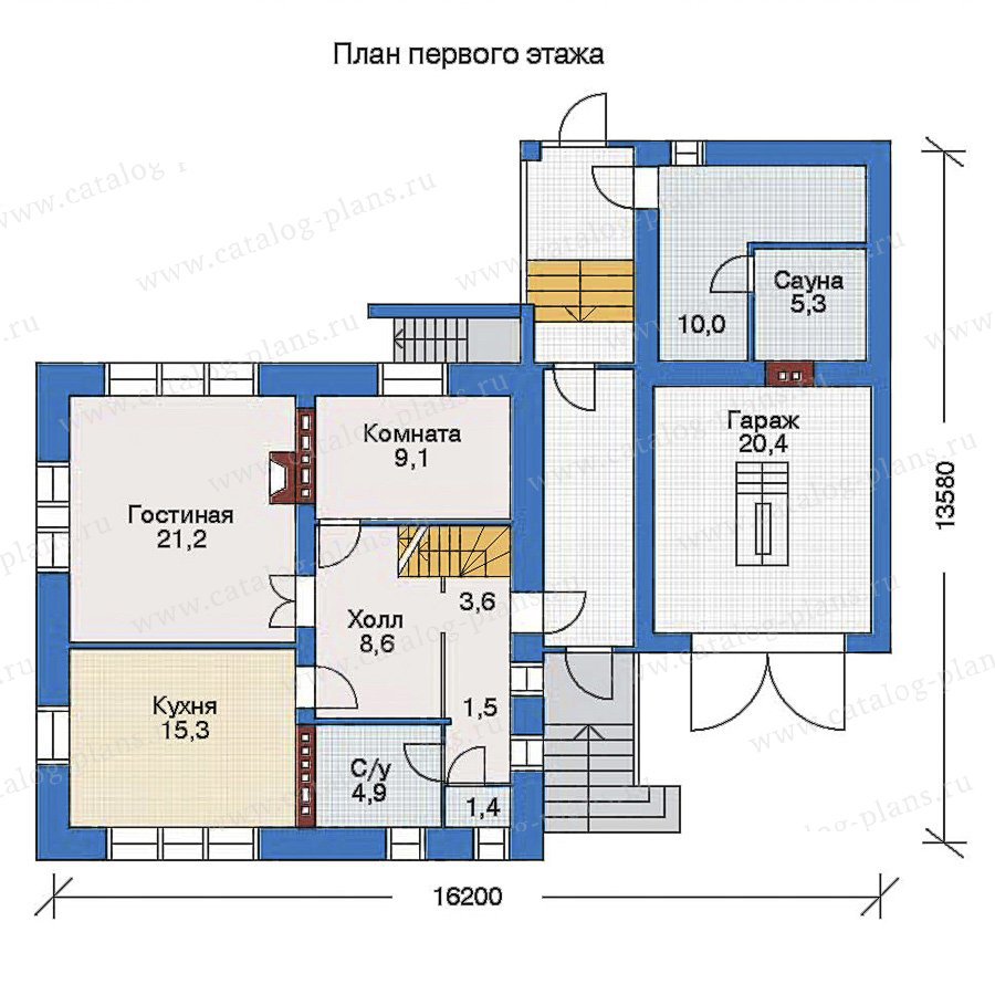 План 2-этажа проекта 32-95