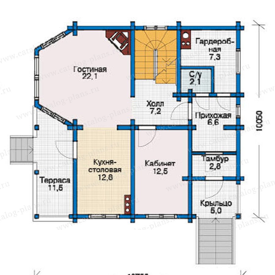 План 2-этажа проекта 11-72