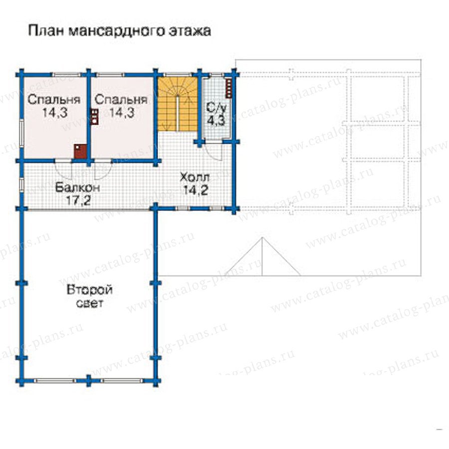 План 3-этажа проекта 12-40