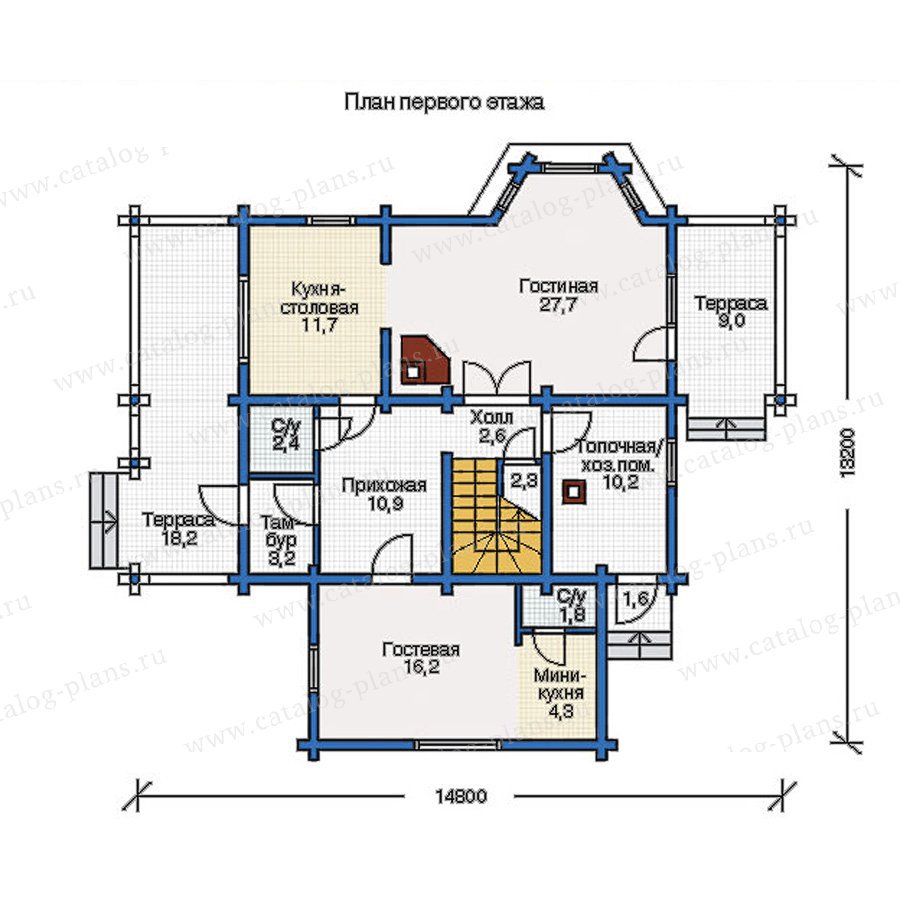 План 1-этажа проекта 11-91