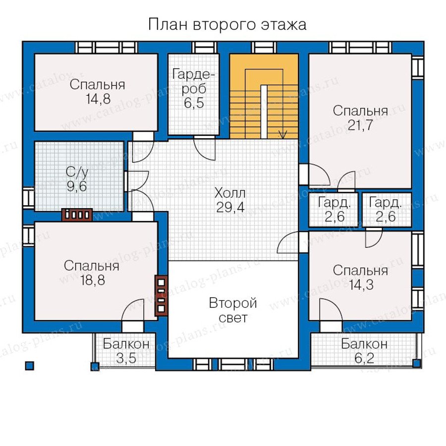 План 3-этажа проекта 57-28L