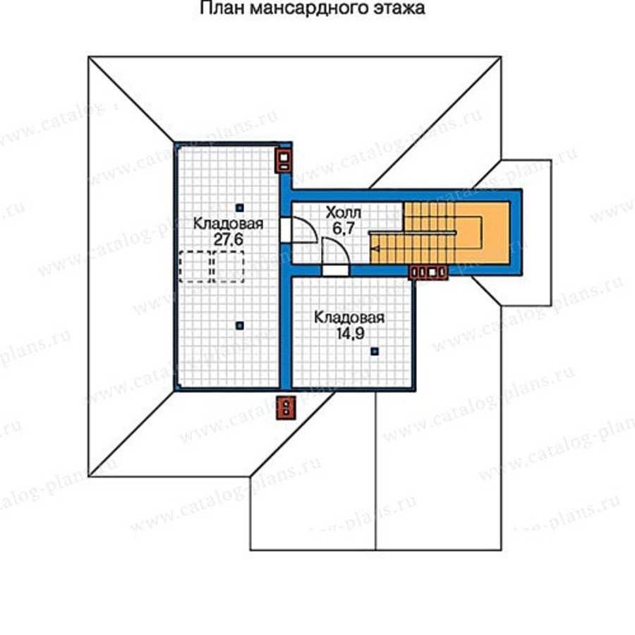 План 3-этажа проекта 57-33AK