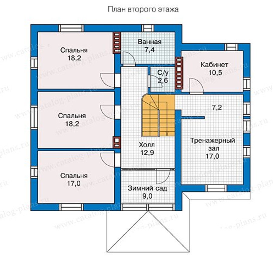 План 2-этажа проекта 57-22L