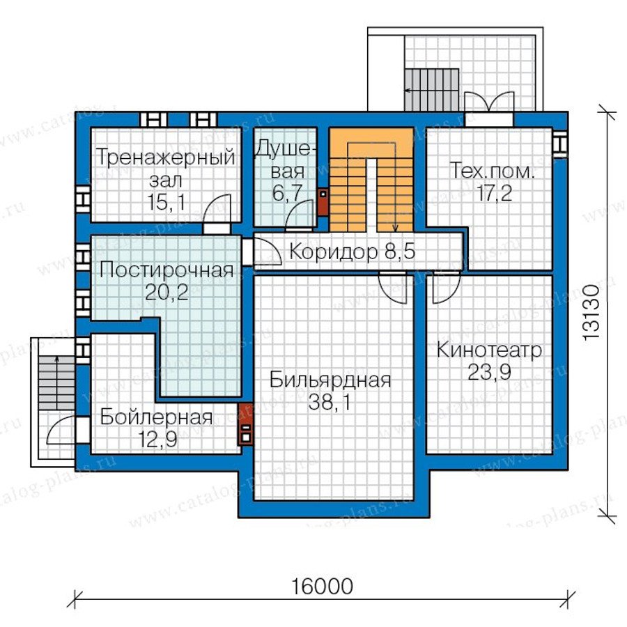 План 1-этажа проекта 57-70K