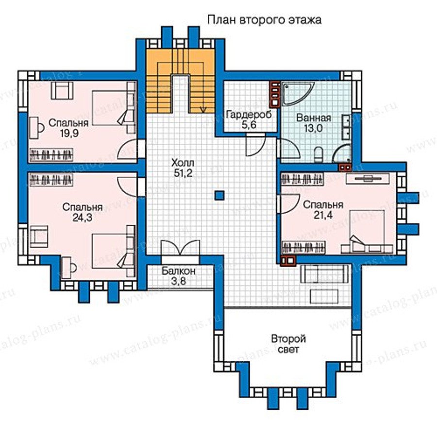 План 2-этажа проекта 57-99