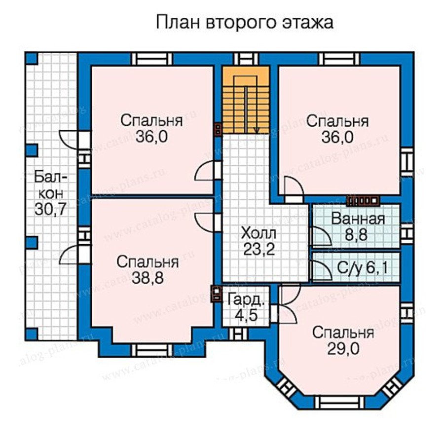 План 3-этажа проекта 58-48