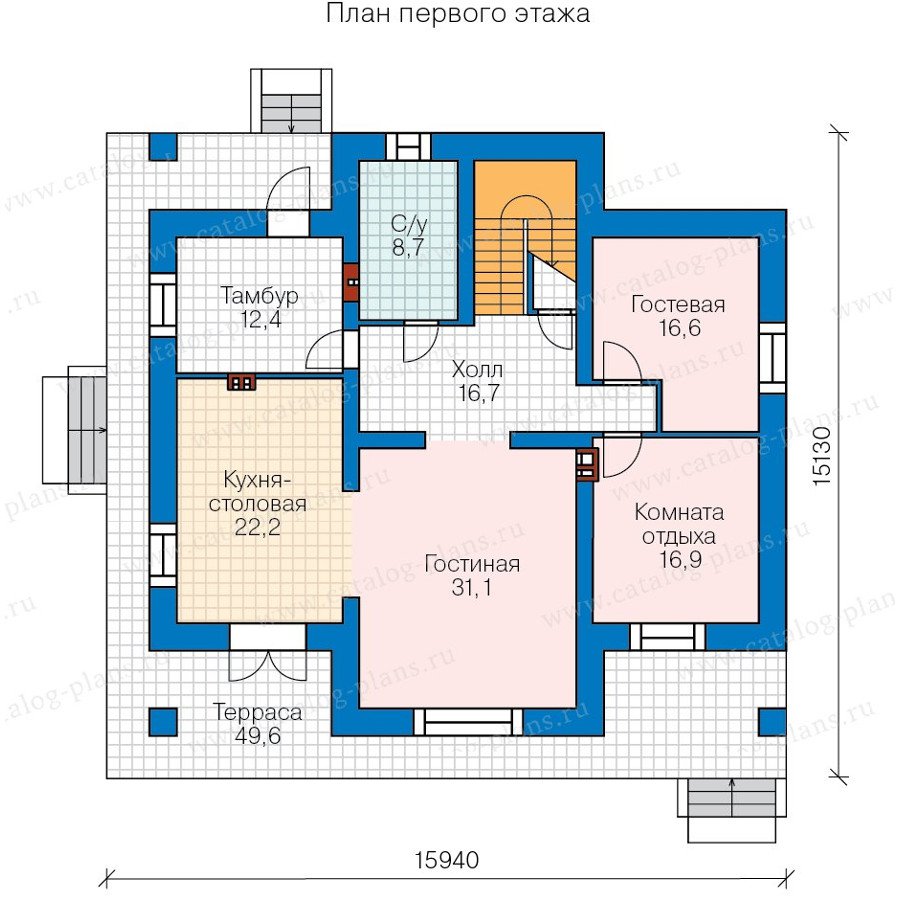 План 2-этажа проекта 48-23A