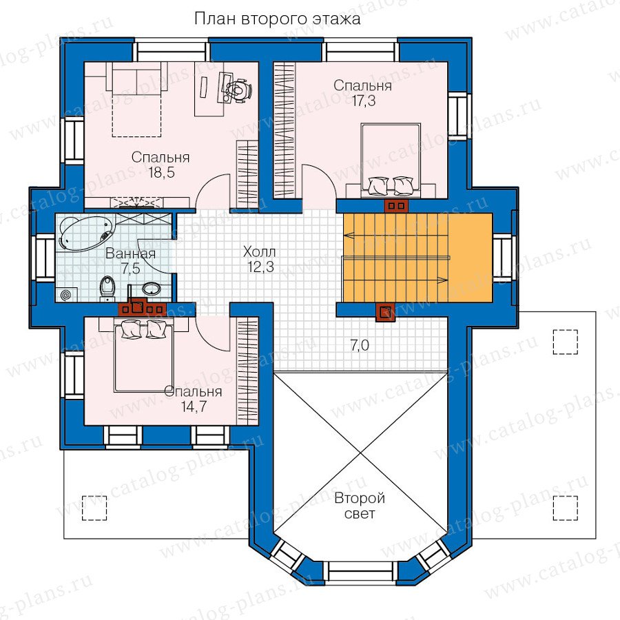 План 2-этажа проекта 47-32