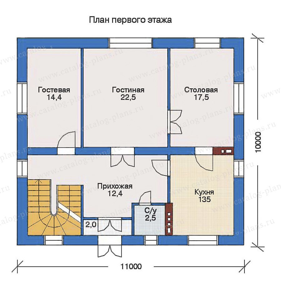 План 2-этажа проекта 33-30